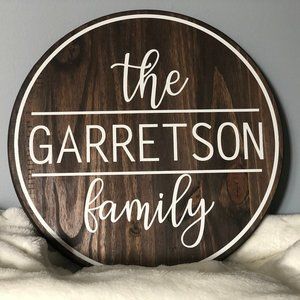 Family Monogram Sign